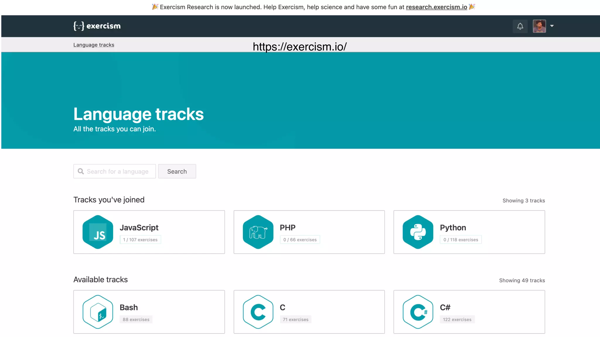 https://exercism.io/
 