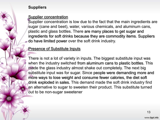Industry Analysis Of Soft Drinks Industry