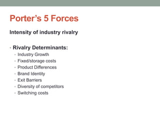 Indistry Rivalry Industry analysis | PPTX