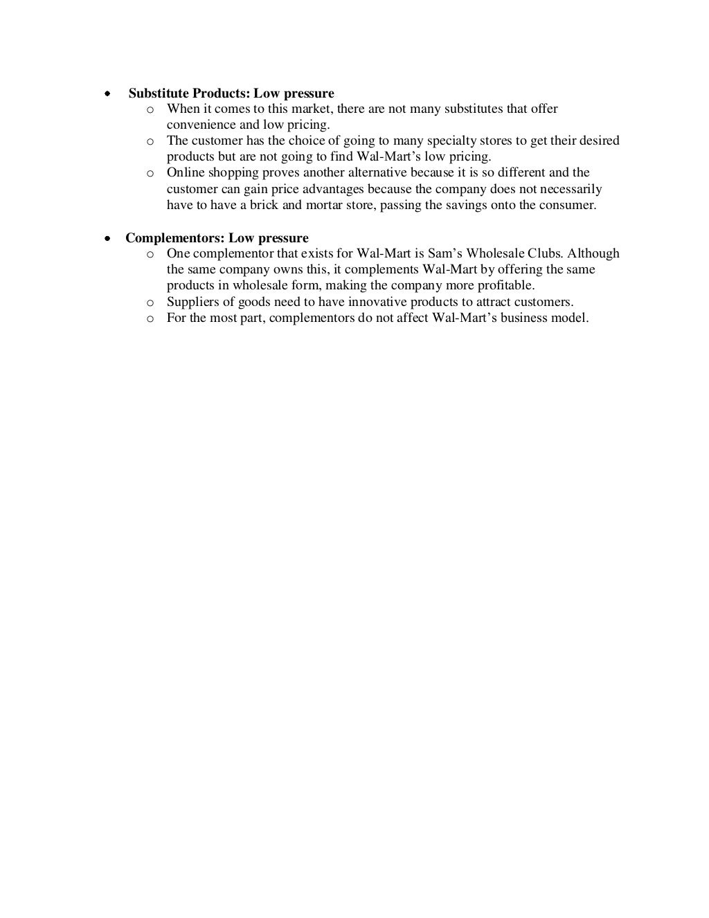 Industry Analysis Example