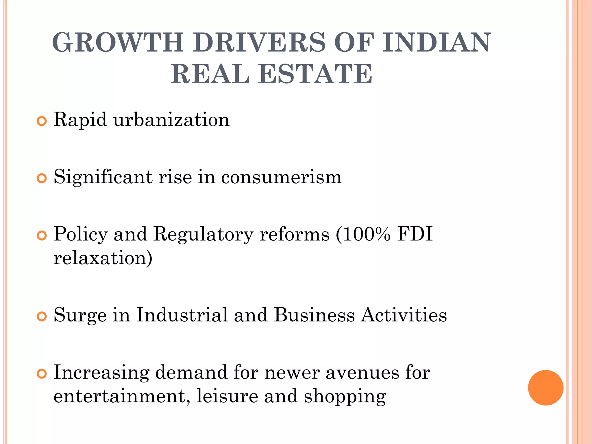 Industry analysis of the real estate sector | PPTX