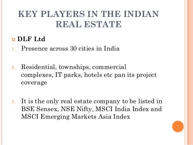 Industry analysis of the real estate sector