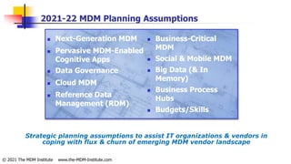 Industry Analyst Perspective - what does the next generation of MDM look like? NYC 2021 - Zornes keynote 