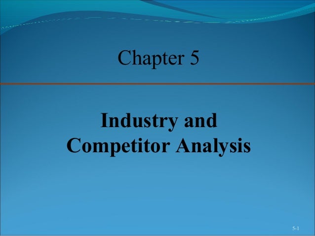 Appendix Industry And Competitive Analysis