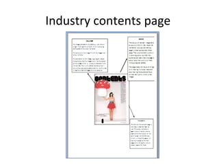 Industry contents page  