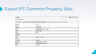 Export IFC Common Property Sets
108
 