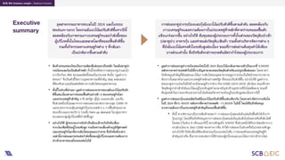 3
SCB EIC Industry insight : Seafood industry
Executive
summary
อุตสาหกรรมอาหารทะเลในปี 2024 และในระยะ
Medium-term โดยรวมม...