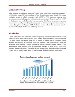 Cement Industry in India | PDF