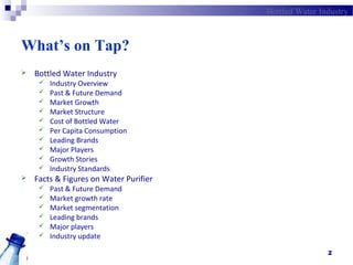 Indian Bottled Water Industry Ppt