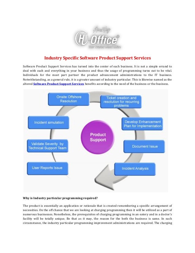 Industry Specific Software Product Support Services