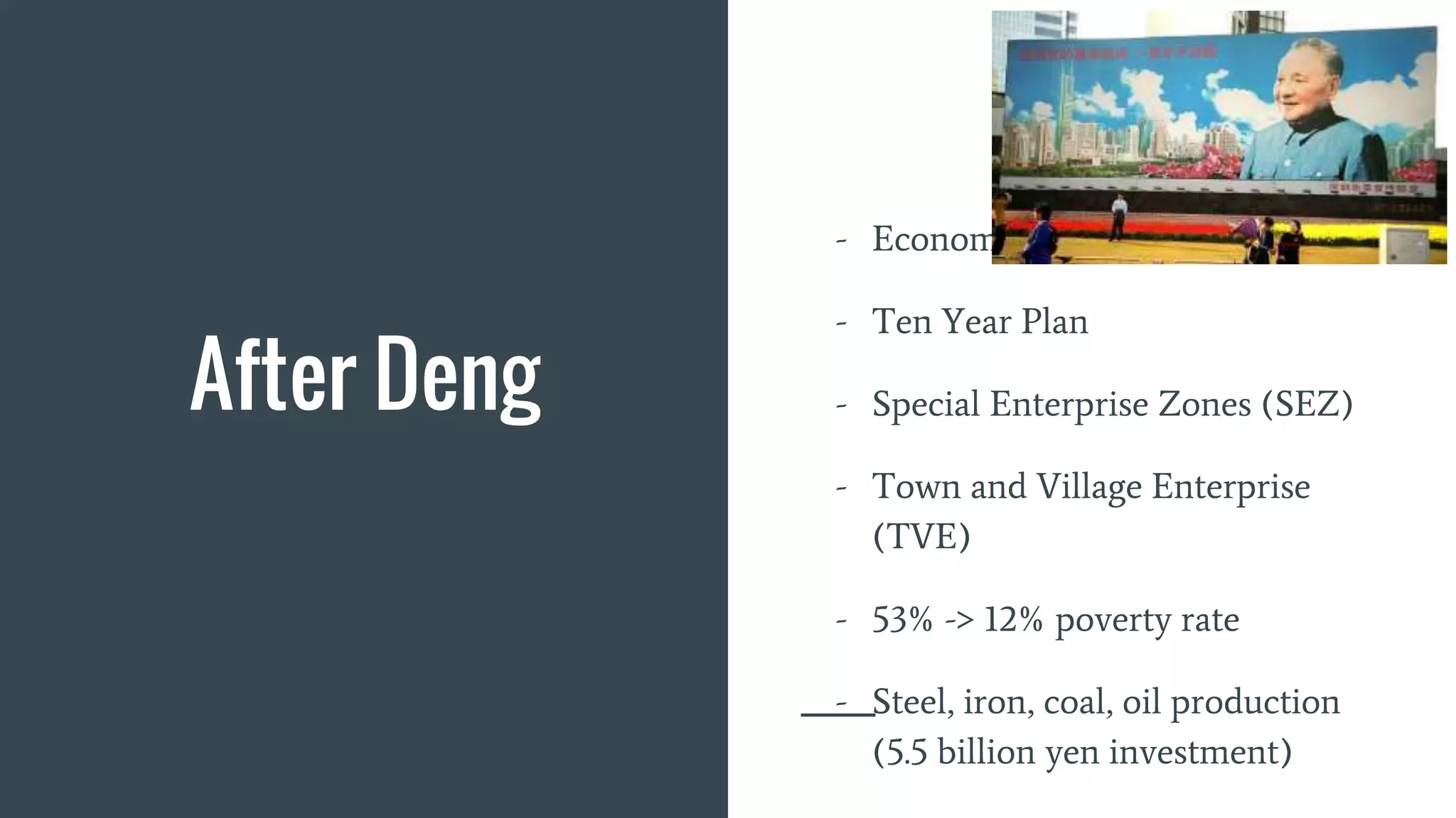 Deng Xiaoping's Reforms - Industry | PPTX