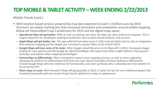 Industry updates on key mobile trends 2 22 13