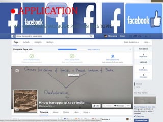 ● APPLICATION
• WE HAVE MADE FACEBOOK PAGE ON THIS TOPIC.
 