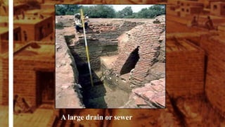 A large drain or sewer
 