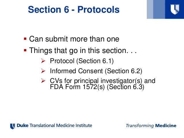 ind application process and best practices form 1571