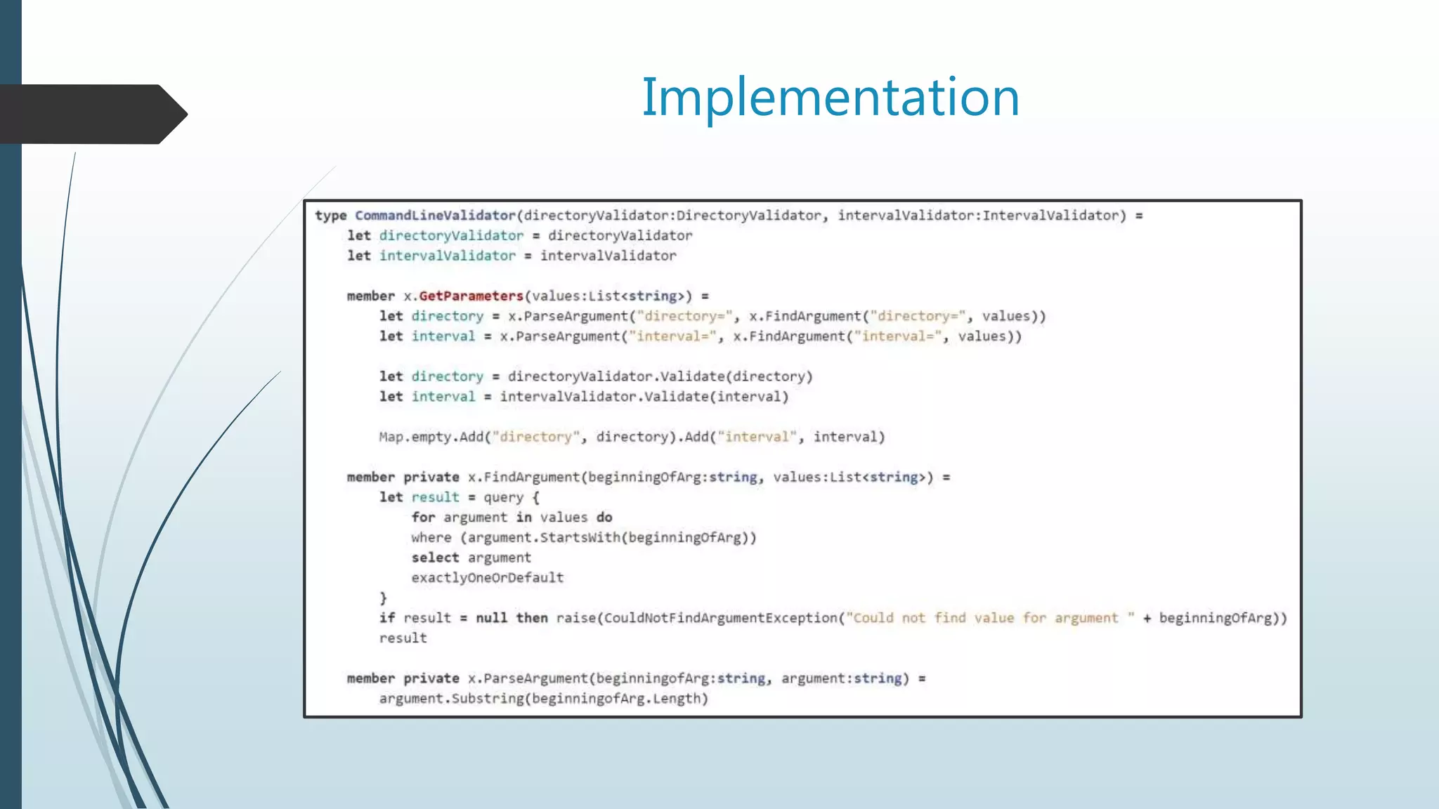 Implementation
 