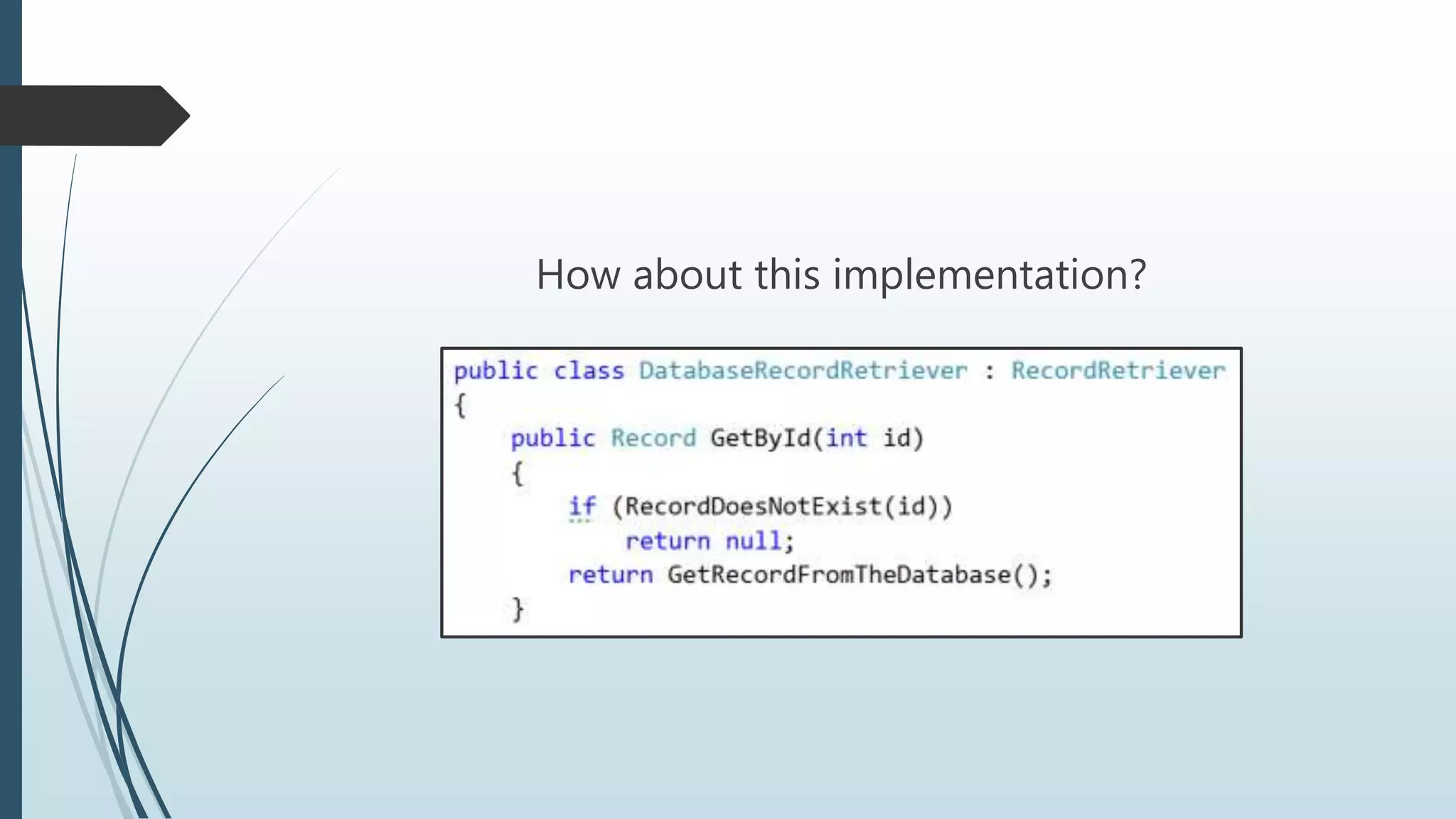 How about this implementation?
 