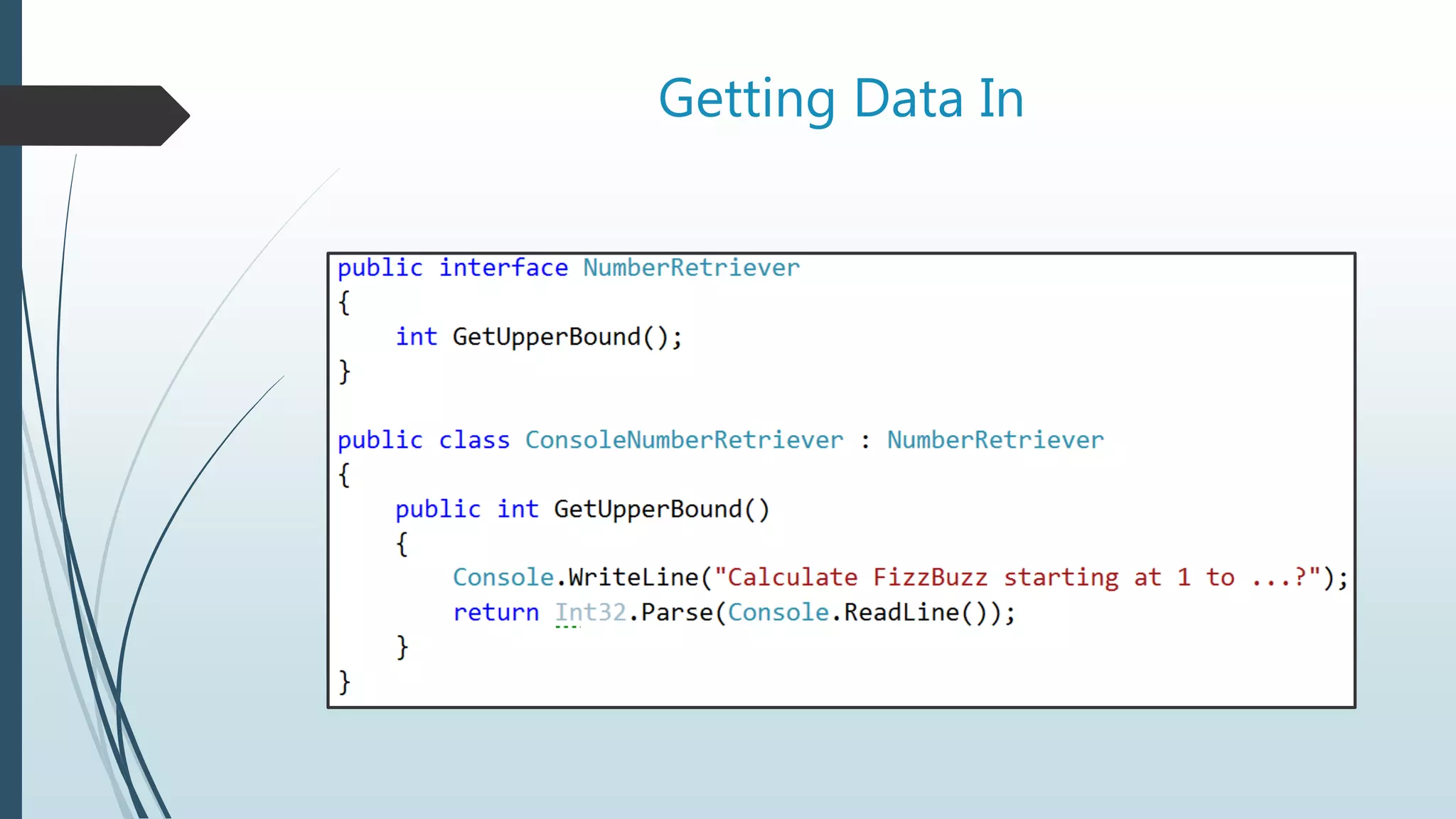 Getting Data In
 