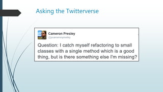Asking the Twitterverse
 