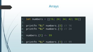 Collections
Arrays
 