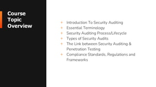 Comprehensive Guide to Security Auditing Fundamentals and Practices | PDF