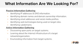 Comprehensive Guide to Information Gathering in Penetration Testing | PDF