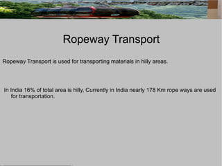 Ropeway Manufacturers | ODP