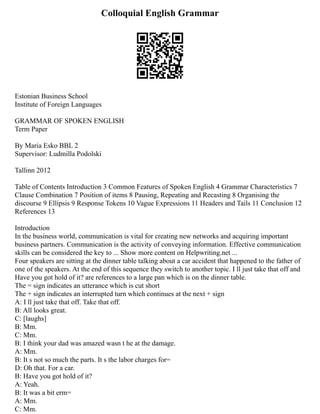 Recast English Examples I Need An Example Of A Reflective Journal - Five B | PDF