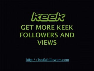 I need a username for keek