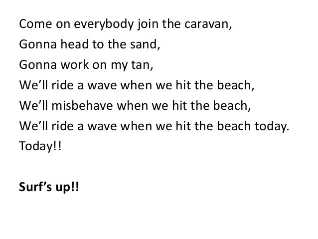 I Need a Vacation Lyrics
