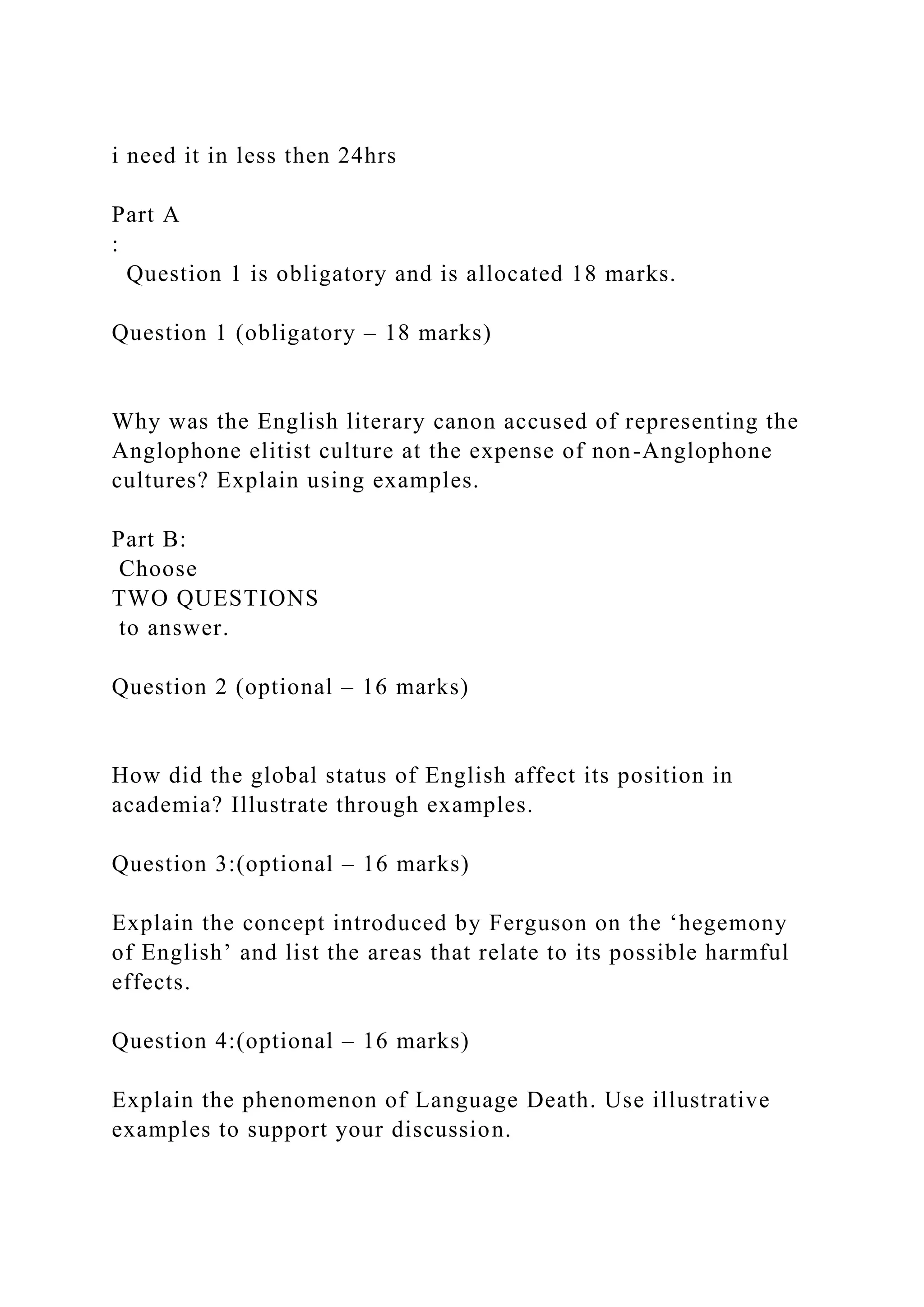 i need it in less then 24hrsPart A Question 1 is obligator.docx