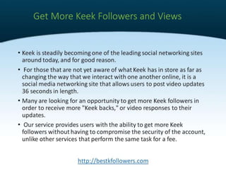 I need more keek followers