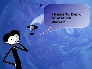 I Need To Drink
How Much
Water?

 