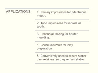 Inelastic impression material | PPTX