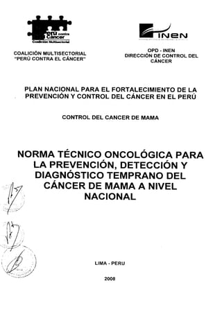 Norna Técnica para el Diagnostico de Cancer de Mama