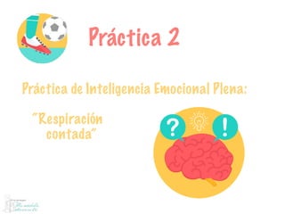 Práctica 2
Práctica de Inteligencia Emocional Plena:
“Respiración
contada”
 