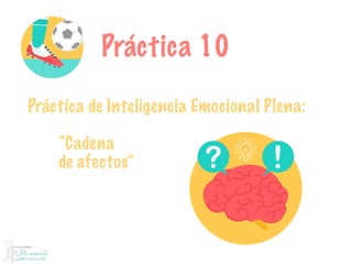 Práctica 10
Práctica de Inteligencia Emocional Plena:
“Cadena
de afectos”
 