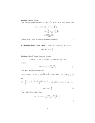 Inequalities From The Word 1995 05