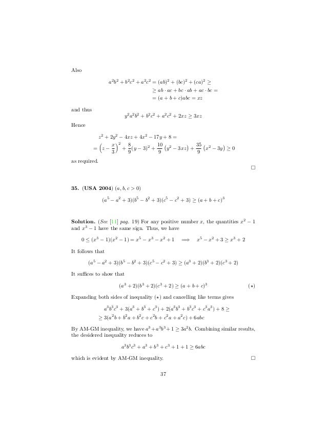 Inequalities From The Word 1995 05 Inequalities From The Word 1995 05