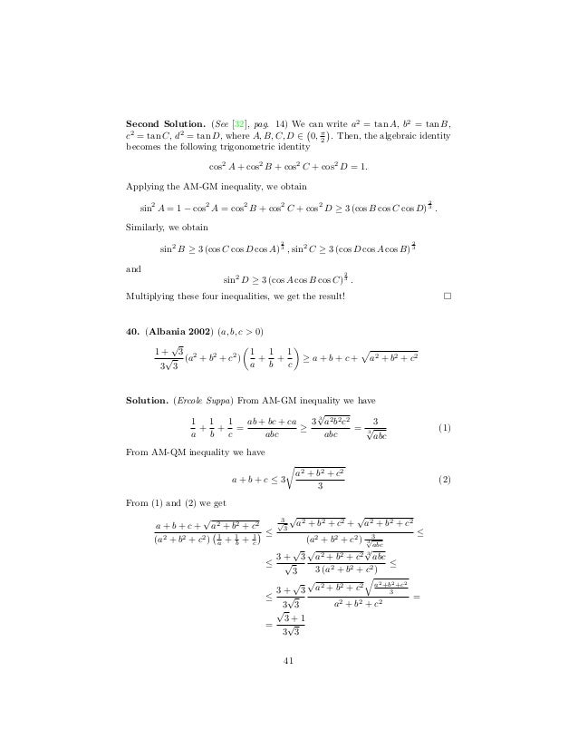 Inequalities From The Word 1995 05 Inequalities From The Word 1995 05