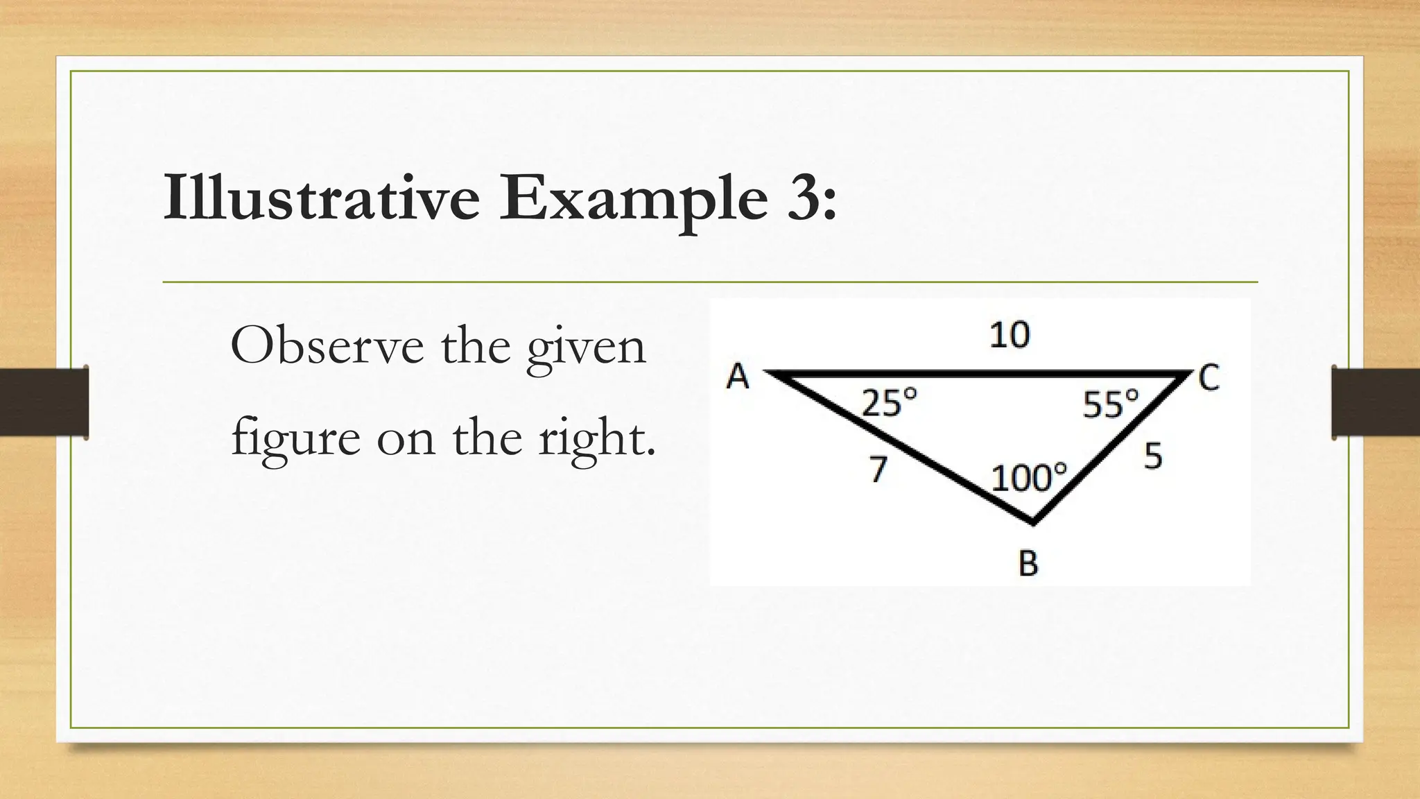 Illustrative Example 3:
Observe the given
figure on the right.
 