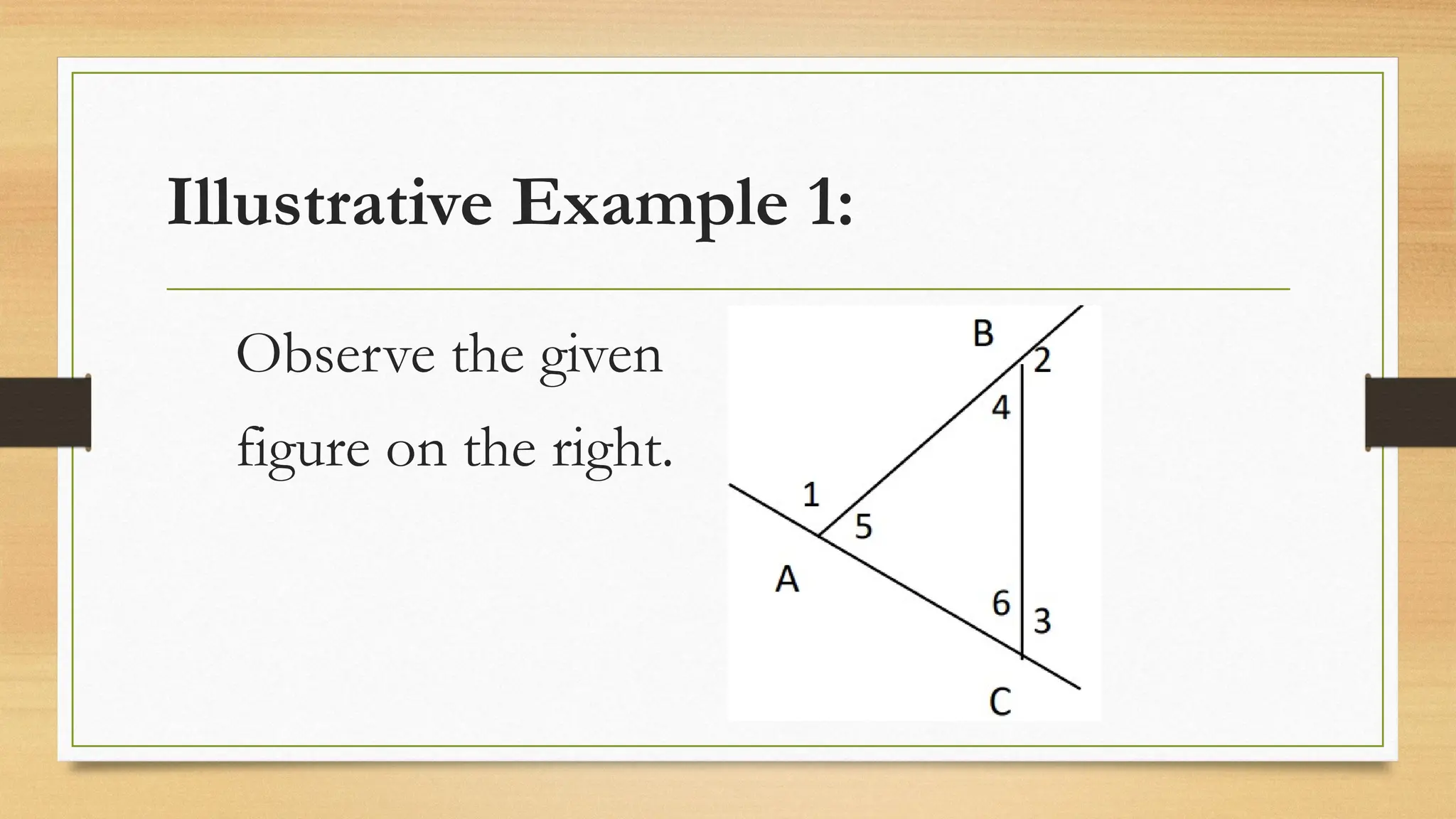 Illustrative Example 1:
Observe the given
figure on the right.
 