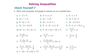 Inequalities in two variables. tasks, inequality | PPT
