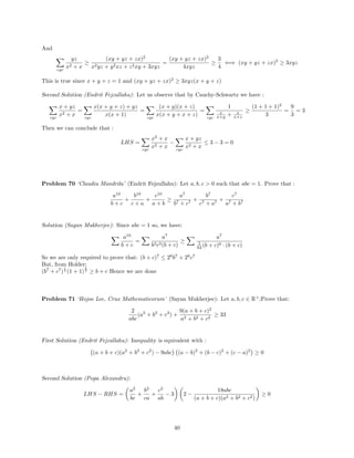 Inequalities Marathon