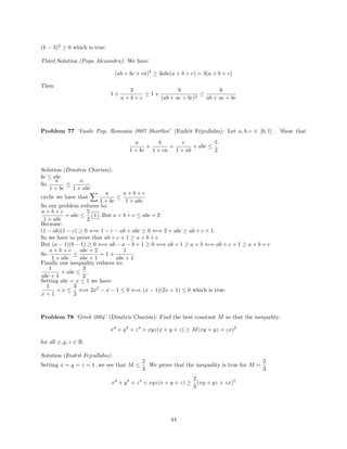 Inequalities Marathon