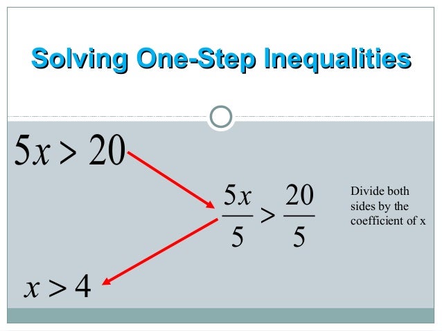 Inequalities review