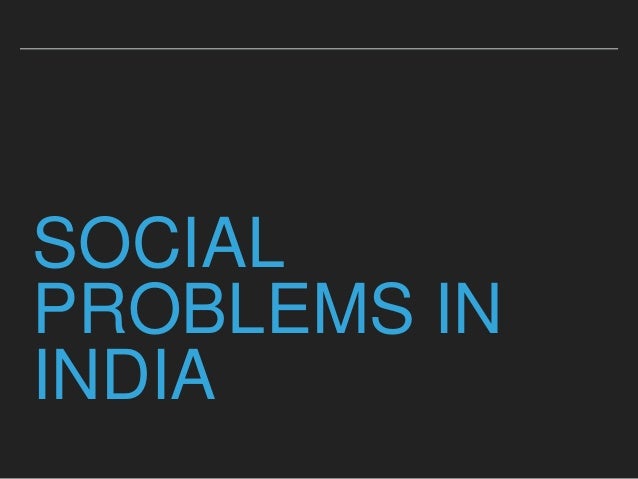 research paper on social issues in india