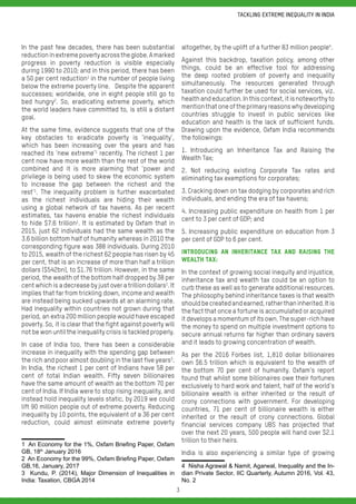 Tackling extreme inequality in India | PDF