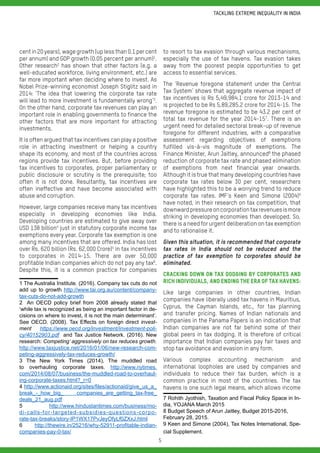 Tackling extreme inequality in India | PDF