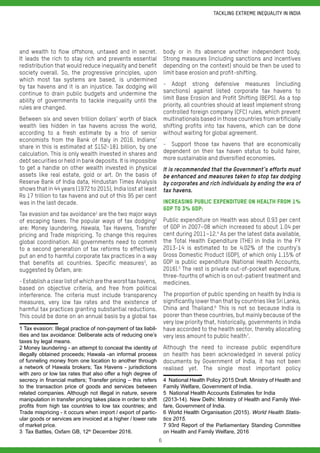 Tackling extreme inequality in India | PDF